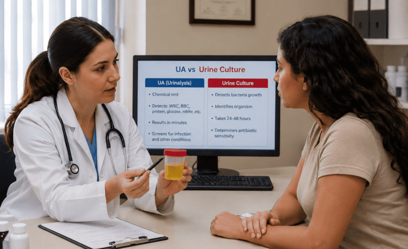 آزمایش ادرار و کشت ادرار؛ فرق آزمایش UA با UC چیست؟