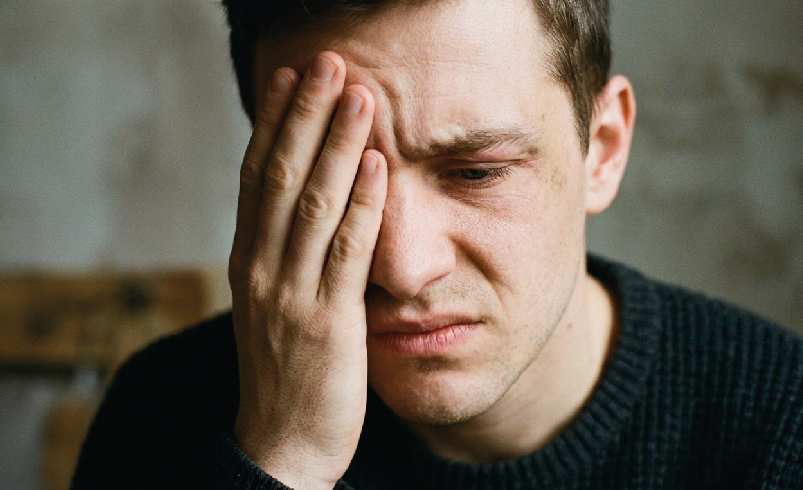 ضربه به چشم همراه با آبریزش و سردرد